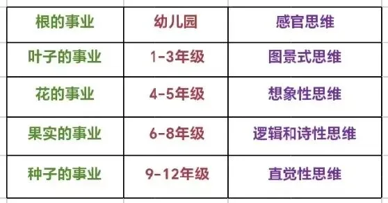 儿童发展阶段图表
